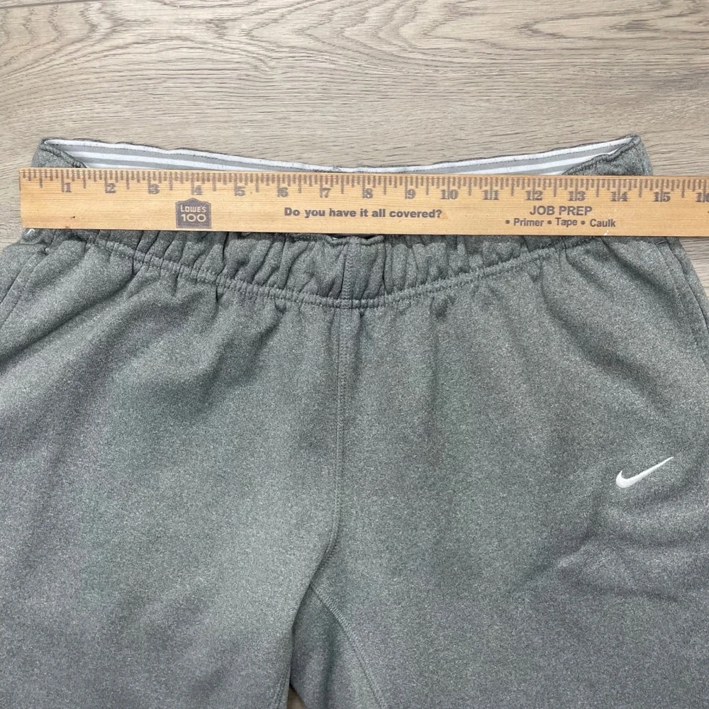 Nike Sweatpants Men L Gray Therma-Fit Fleece Gym Lift Athletic